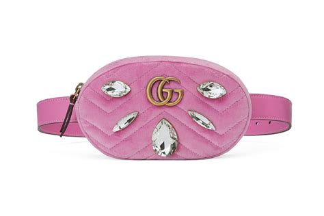 gucci pink fanny pack marmont